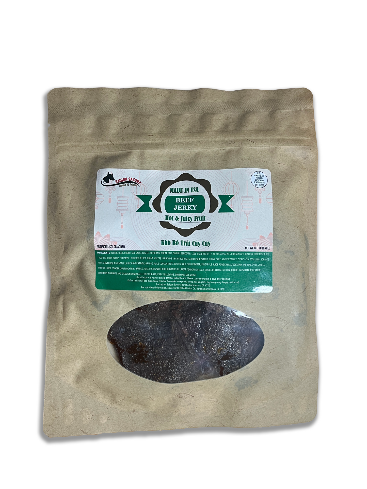 Hot and Juicy Fruit Flavored Beef Jerky (Khô Bò Trái Cây Cay)