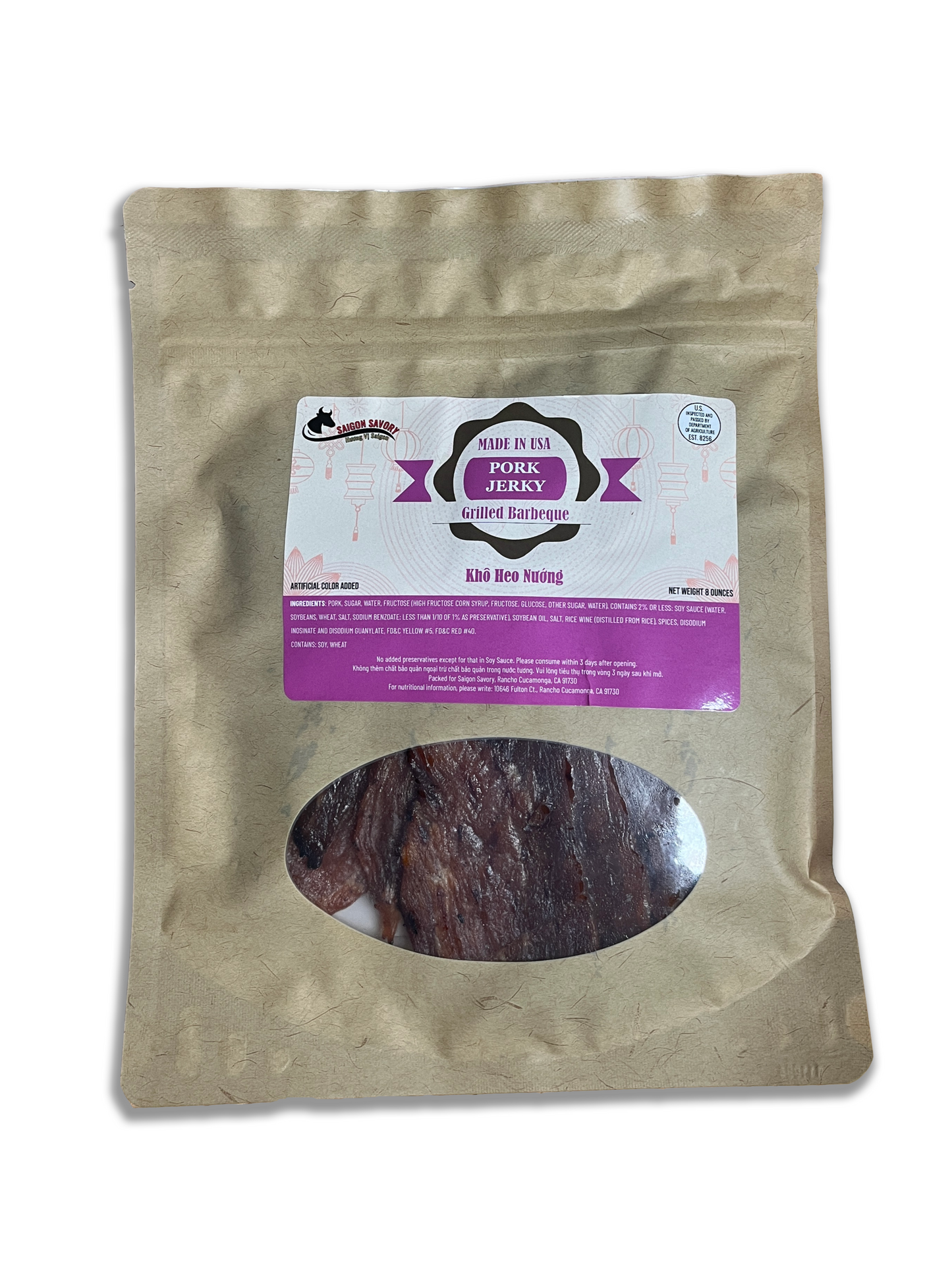 Grilled Barbecue Pork Jerky (Khô Heo Nướng)
