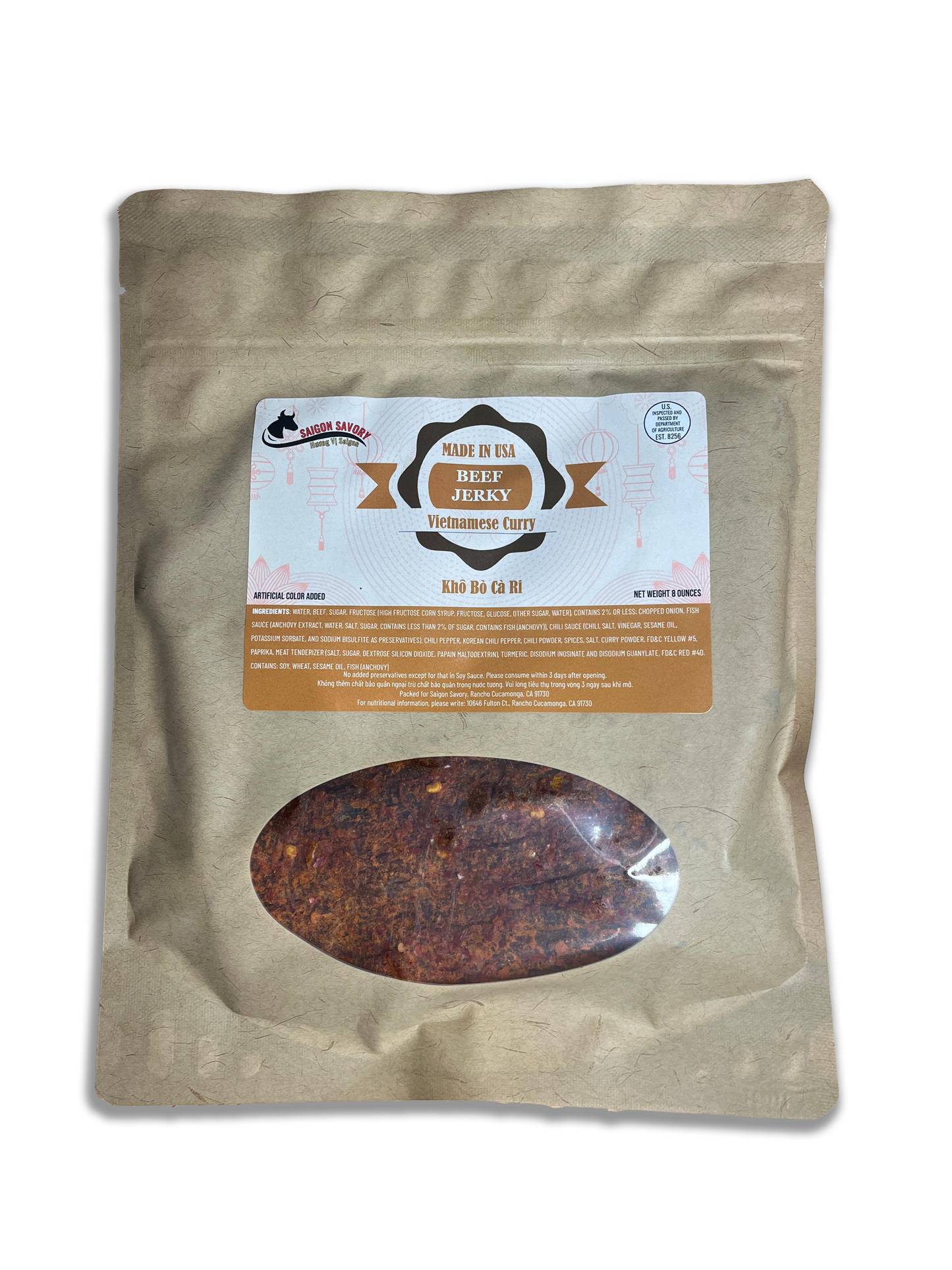 Vietnamese Curry Beef Jerky (Khô Bò Cà Ri)